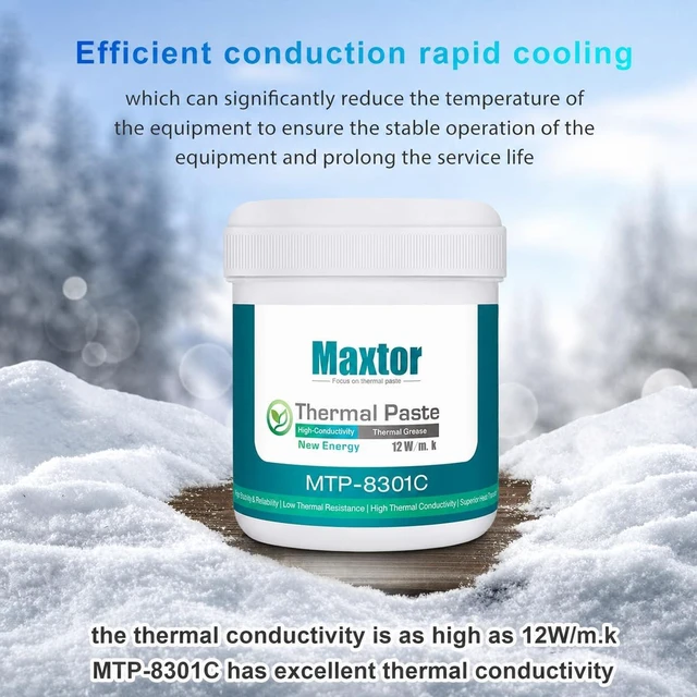 Alt view image 4 of 5 - Maxtor MTP-8301C 300g High Performance Thermal Paste, Heatsink Paste, Thermal Conductive Grease for CPU GPU Cooler LED IC PS4 Xbox Chipset antminer