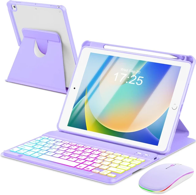 Main image of EAMPANG Case with Keyboard Mouse for iPad 9th 8th 7th Generation 10.2 inch