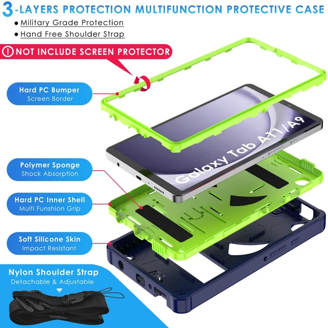 Alt view image 5 of 5 - DETUOSI Shockproof Case for Samsung Galaxy Tab A11 / A9 8.7"(Not for A11+)