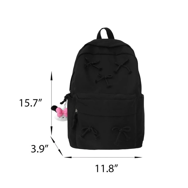 Alt view image 5 of 5 - KAOBIO 2026 Trendy Cute Bowknot Backpack for Women Laptop Daypack Y2k Preppy Aesthetic Backpack Kawaii Coquette Backpack (Purple)
