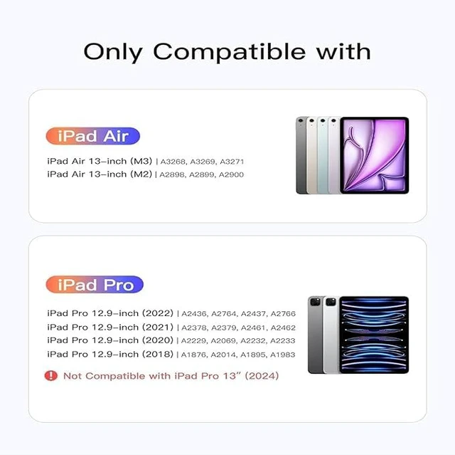 Alt view image 2 of 5 - YHDXUYS Case for iPad Air 13 Inch M4/M3/M2(2026/2025/2024),iPad Pro 12.9 inch 6th/5th/4th/3rd Gen,Auto Wake/Sleep with Pencil Holder, Multiangle Stand Wallet Design Cover, Green Butterfly