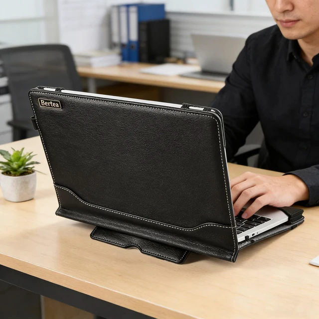 Alt view image 5 of 5 - Berfea Protective Case Cover Compatible with HP EliteBook 1030 G7 / G8 / G3/ G4,EliteBook 830 G8/G7 13.3" Laptop Bag Notebook Business Sleeve PC Stand Hard Case