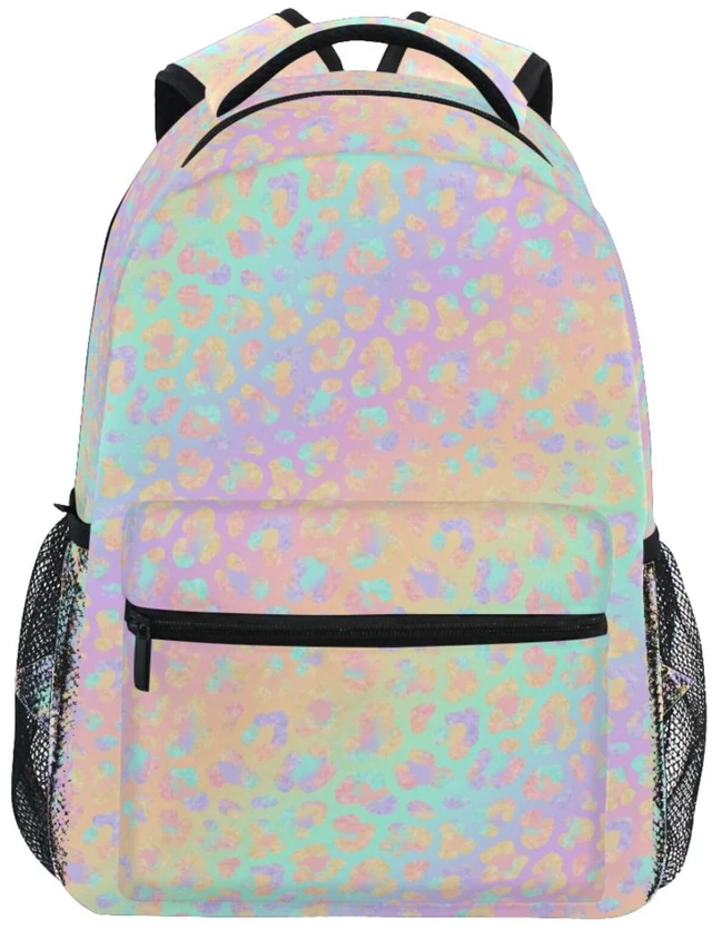 Main image of MNSRUU Student Travel School Backpack Bright Leopard College Laptop Backpacks Business iPad Tablet Computer Bookbags for Adult Teen One Size