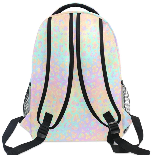 Alt view image 5 of 5 - MNSRUU Student Travel School Backpack Bright Leopard College Laptop Backpacks Business iPad Tablet Computer Bookbags for Adult Teen One Size