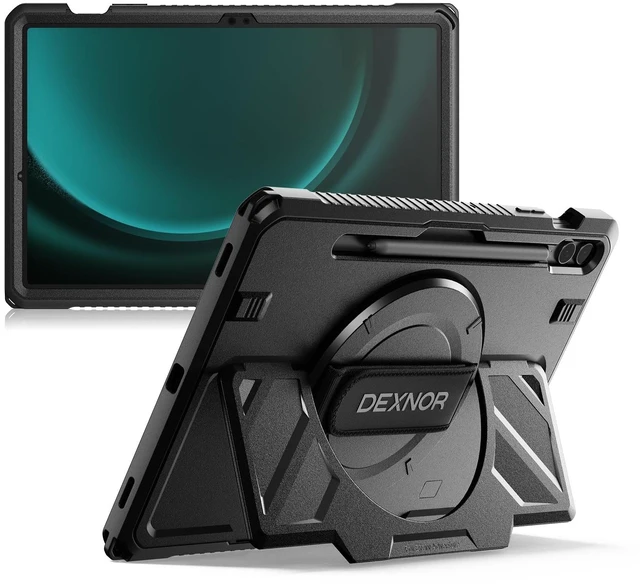 Main image of Dexnor Case for Samsung Galaxy Tab S9 FE+ Plus 12.4" Extra-Wide Stand