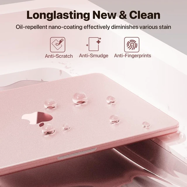 Alt view image 3 of 5 - Soonjet for MacBook Air 13 inch Case M5 M4 M3 M2 2026-2022 Laptop Cover