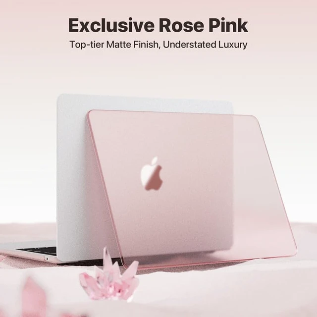Alt view image 5 of 5 - Soonjet for MacBook Air 13 inch Case M5 M4 M3 M2 2026-2022 Laptop Cover