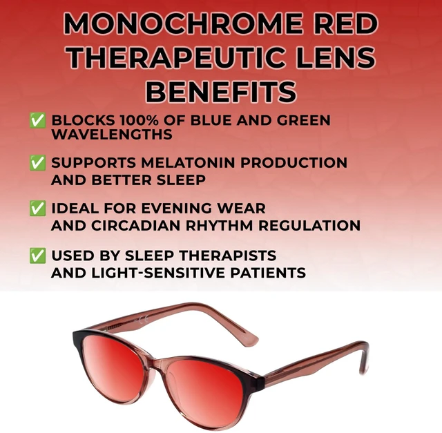 Alt view image 2 of 5 - Medspex Corinne McCormack Polly Color Therapy Reading Glasses +2.75 Pink Black Fade/Deep Red Womens Fluorescent Light Sensitivity Chromotherapy Chakra Healing