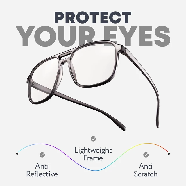 Alt view image 5 of 5 - Prospek SHADOW Blue Light Blocking Computer Glasses for Men & Women