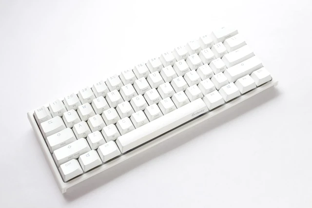 Alt view image 2 of 5 - Ducky One 2 Pro 60% Mechanical Gaming Keyboard, Box Red, RGB, White