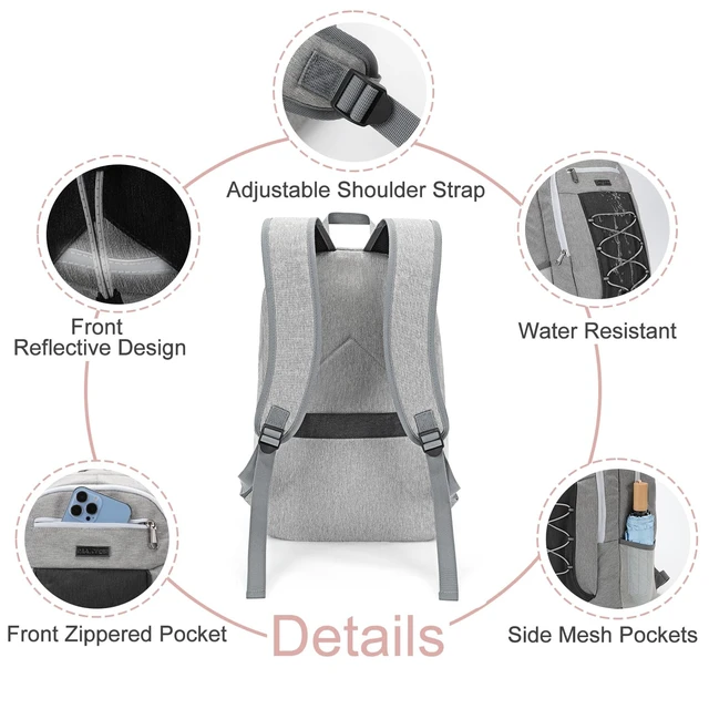 Alt view image 3 of 5 - MAXTOP Travel Backpack Laptop Back Pack College Bookbag Anti-theft Backpacks Water Resistant Work Business Backpacks