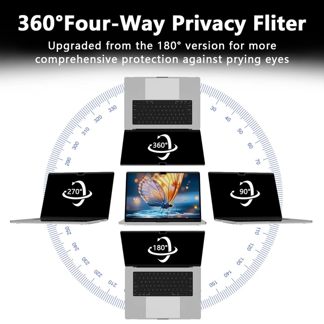 Alt view image 3 of 5 - LUSA DESIGN Magnetic MacBook Air 15 Inch Privacy Screen