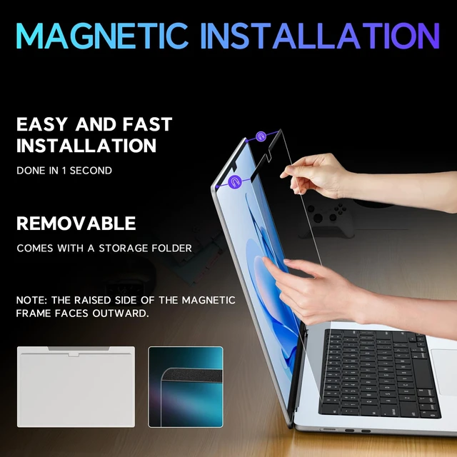 Alt view image 4 of 5 - LUSA DESIGN Magnetic MacBook Air 15 Inch Privacy Screen