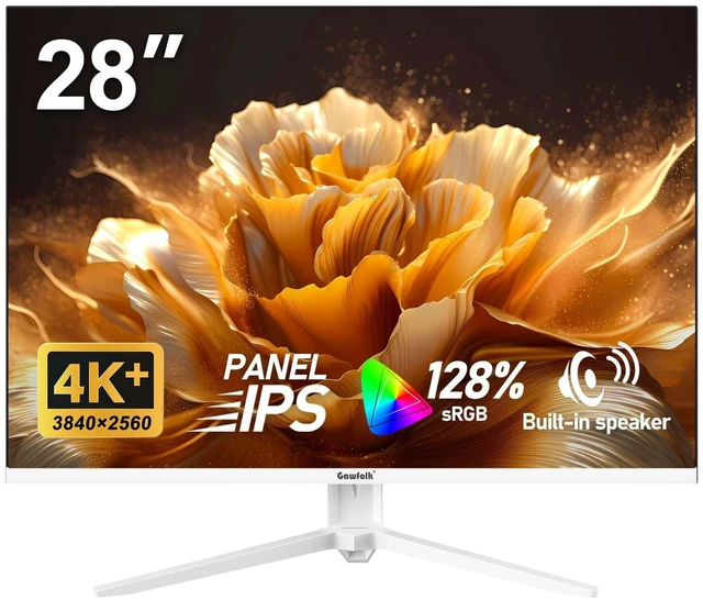Main image of Gawfolk 28 inch UHD 4K computer monitor, IPS Ultra HD (38402560p)PC screen