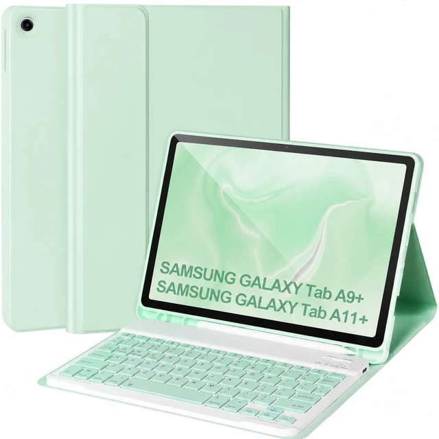 Main image of Keyboard Case for Samsung Galaxy Tab A11+/ A9+ Plus 2025/2023 11,Case with Keyboard for Samsung Tab A11+ with S Pen Holder,Detachable Bluetooth Keyboard for Galaxy Tab A9+ Auto Wake/Sleep,