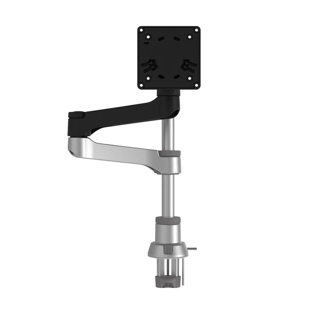 Alt view image 3 of 4 - R-Go Zepher Monitor Arm, Single Monitor Desk Mount with Clamp, Adjustable Height & Rotation, Customizable Options for Optimal Ergonomics, up to 32Inch Monitors, Weigh max 8KG, Matte silver/black