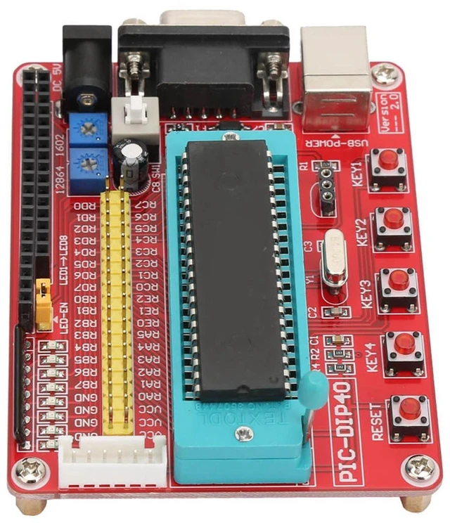 Main image of 8051 Microcontroller Development Board with Pic16F877A and RS232 Interface for Learning