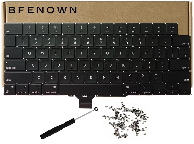 Main image of Bfenown Replacement US Keyboard for MacBook Pro M1 M2 M3 M4 M5 Pro Max Retina 14 inch 16 inch A2442 A2485 A2779 A2780 A2918 A2991 A2992 A3185 A3186 A3112 A3401 A3403 A3434 2021-2025 Year