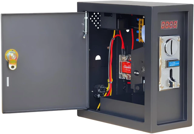 Main image of Sintron ST-002 110V Coin Operated Timer Control Power Box for Electronic Device Vending Machine, Gaming Machines, Massage Chairs, Shoe Polishers, Washing Machines, Chargers, Dryers, Auto Car Wash, PCs