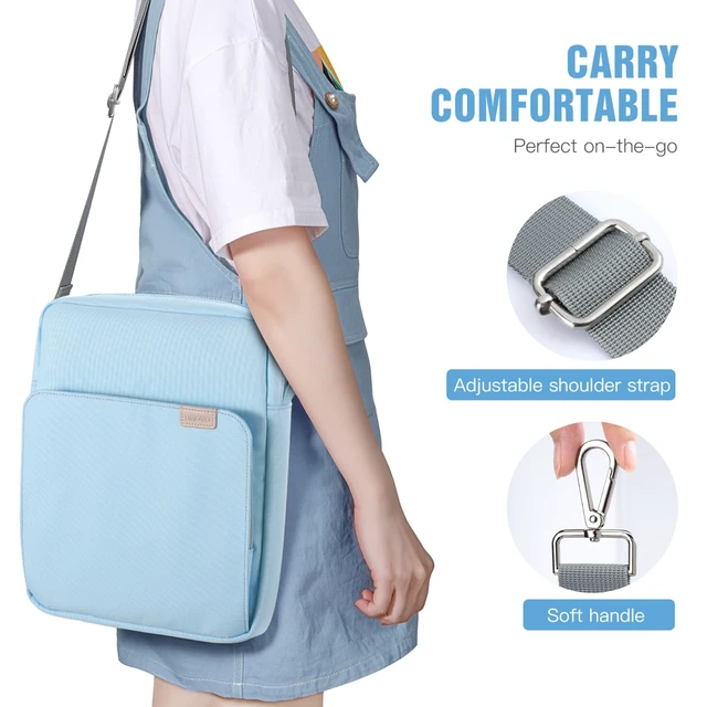 Alt view image 4 of 5 - TiMOVO 9-11" Tablet Sleeve Bag Carrying Case with Strap, Light Blue