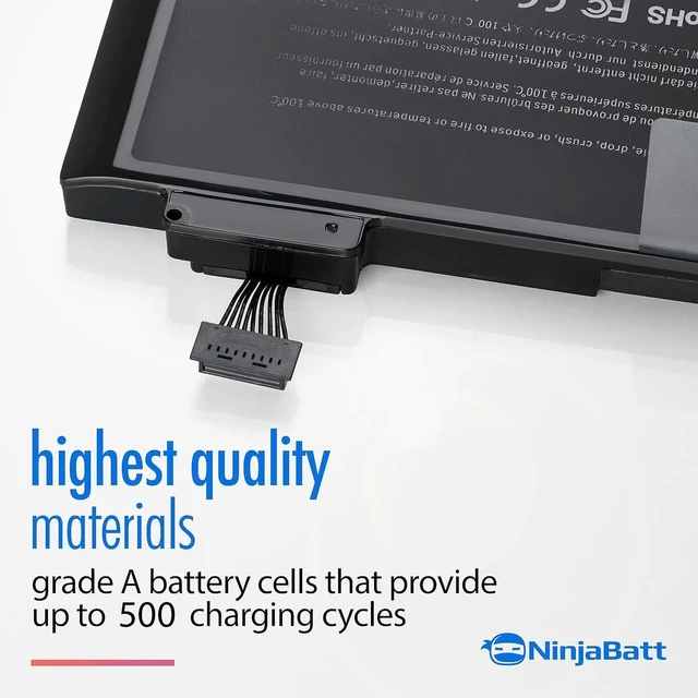 Alt view image 3 of 5 - NinjaBatt A1278 Battery for Apple MacBook Pro 13" A1322 Mid 2012 2010