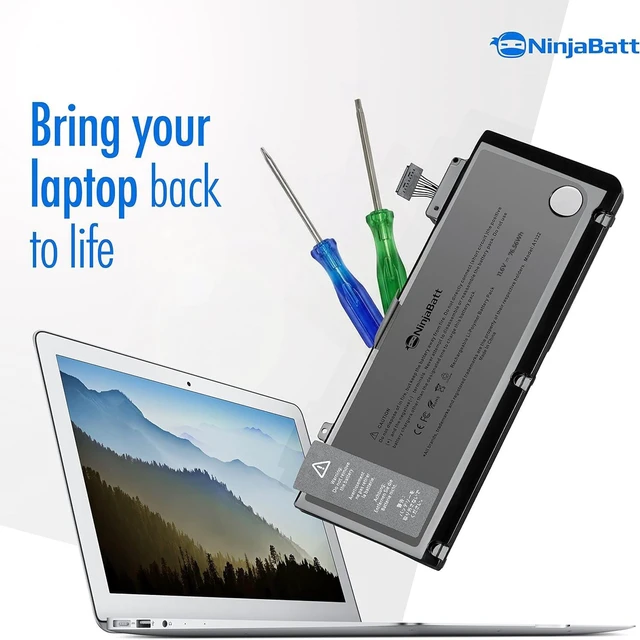 Alt view image 5 of 5 - NinjaBatt A1278 Battery for Apple MacBook Pro 13" A1322 Mid 2012 2010