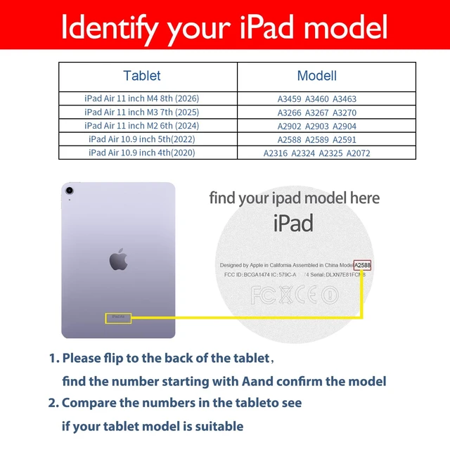 Alt view image 2 of 5 - NANRUIL Leather Case for iPad Air 11" M4/M3/M2 and iPad Air 10.9" 4th/5th