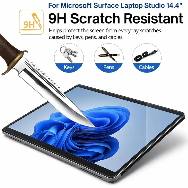Alt view image 2 of 5 - MEGOO Screen Protector for Surface Laptop Studio 2/1 14.4 Inch