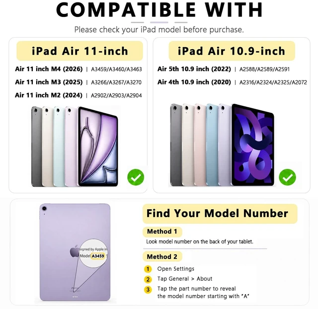 Alt view image 2 of 5 - Mewealth for iPad Air 11-inch (M4/M3/M2-2026/2025/2024) Case with Keyboard, Wireless Keyboard Cover with Pencil Holder for Air 10.9 Inch (5th/4th-2022/2020), Checkered Plaid Blue-Light Blue