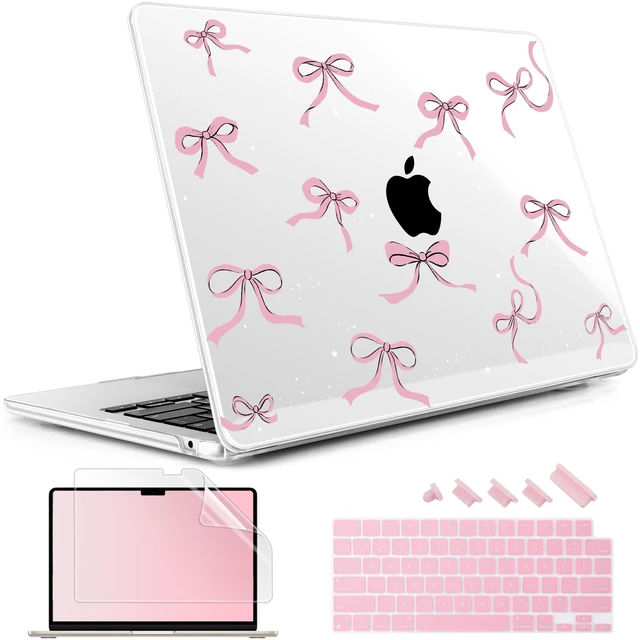 Main image of May Chen for M5 MacBook Air 13.6 Inch Case 2026 2025 2024-2022 Release M5 A3449 M4 A3240 M3 A3113 M2 A2681, Plastic Hard Shell Case for MacBook Air 13.6" with Retina Display, Star Bow