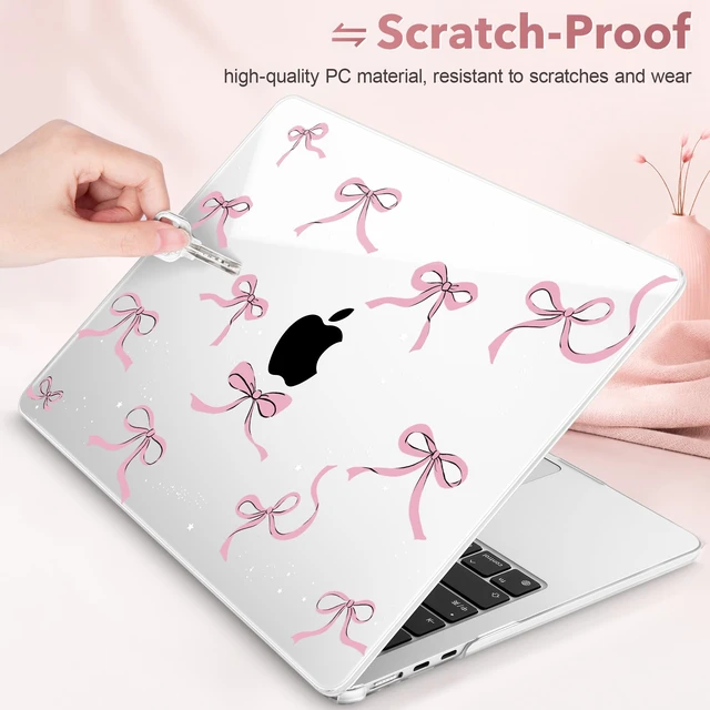 Alt view image 4 of 5 - May Chen for M5 MacBook Air 13.6 Inch Case 2026 2025 2024-2022 Release M5 A3449 M4 A3240 M3 A3113 M2 A2681, Plastic Hard Shell Case for MacBook Air 13.6" with Retina Display, Star Bow