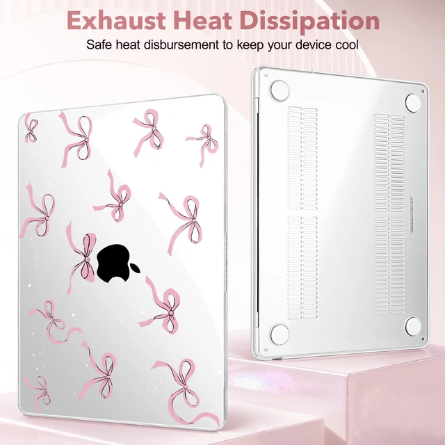 Alt view image 5 of 5 - May Chen for M5 MacBook Air 13.6 Inch Case 2026 2025 2024-2022 Release M5 A3449 M4 A3240 M3 A3113 M2 A2681, Plastic Hard Shell Case for MacBook Air 13.6" with Retina Display, Star Bow