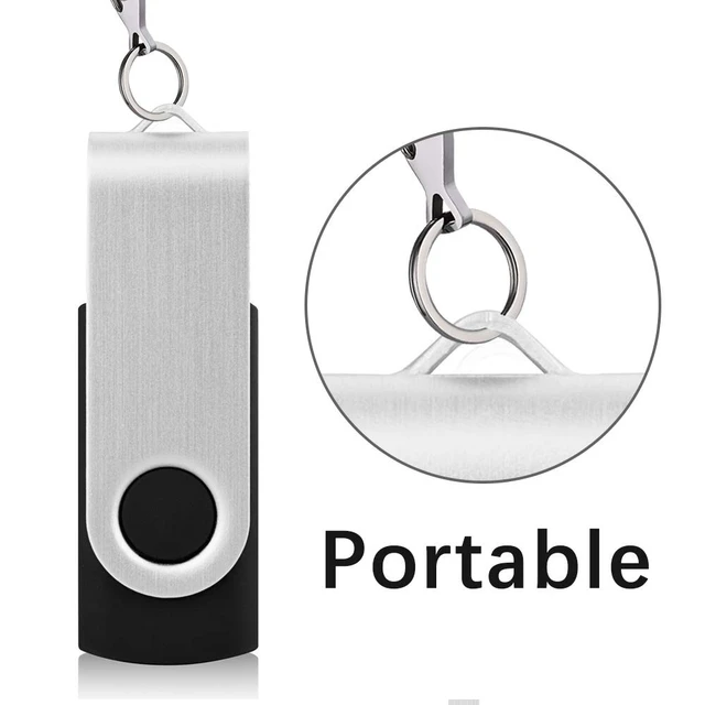 Alt view image 5 of 5 - KEXIN 100 Pack 1GB USB Flash Drive Bulk Pack Thumb Drive Bundle USB Drives Jump Drive USB Stick 1 GB Swivel Design Memory Stick Black