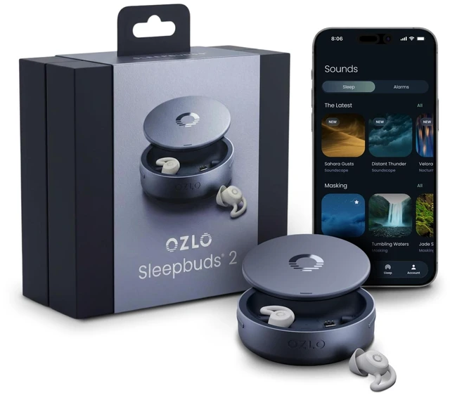Main image of Ozlo Sleepbuds 2 - Sleep Earbuds, Snoring & Noise Masking Headphones