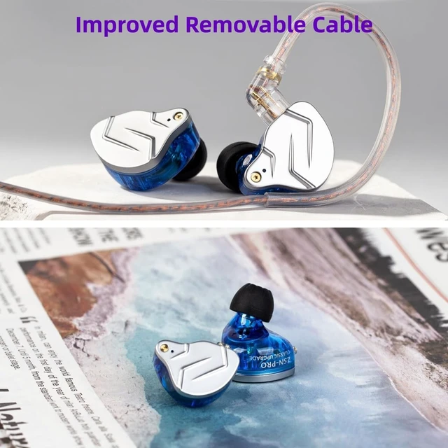 Alt view image 3 of 5 - 2026 Latest KZ ZSN Pro USB C Wired Headphones Type-C in Ear Monitors, 1BA 1DD Hybrid Driver Gaming Earbuds USB C Wired Earphones, Deep Bass Sound IEM for Gaming Music Video (USBC with mic, Gray)
