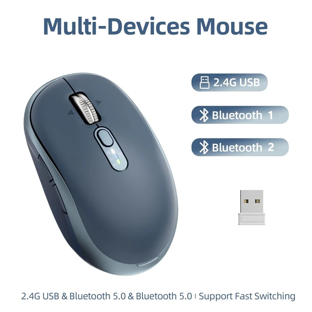 Alt view image 2 of 5 - INFINMIND L610 Wireless Mouse, Bluetooth Portable Rechargeable Mouse.