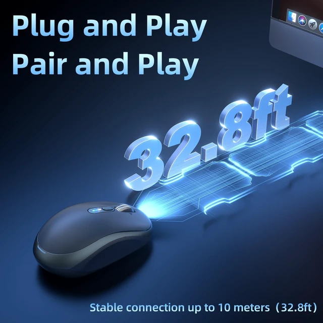 Alt view image 4 of 5 - INFINMIND L610 Wireless Mouse, Bluetooth Portable Rechargeable Mouse.