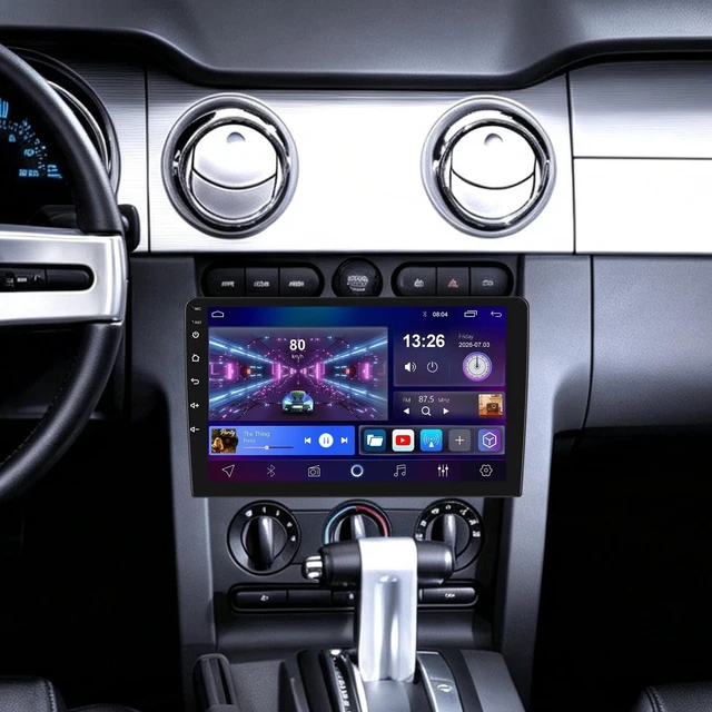 Main image of 10in Double Din Car Stereo Radio for Ford Mustang 2005-2009