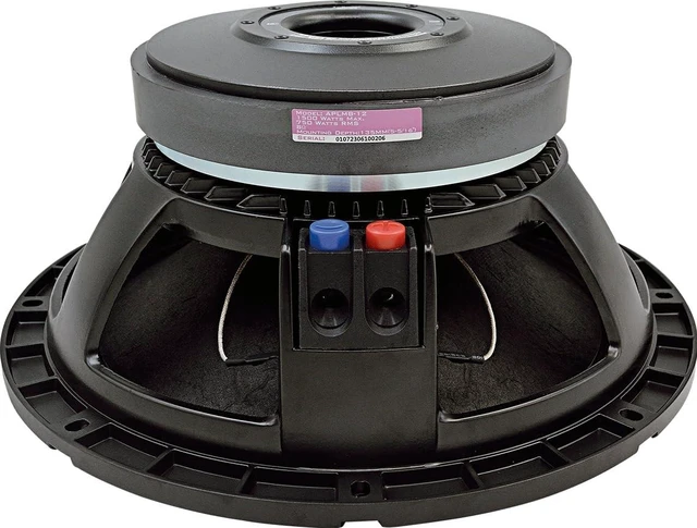 Alt view image 5 of 5 - Audiopipe 12" Low-Mid Frequency Loudspeaker (APLMB-12), Mid-Bass, High Performance, 1500 Watts, 3.3" TIL Voice Coil, Die-cast Aluminum Basket, 94dB, 8 Ohms