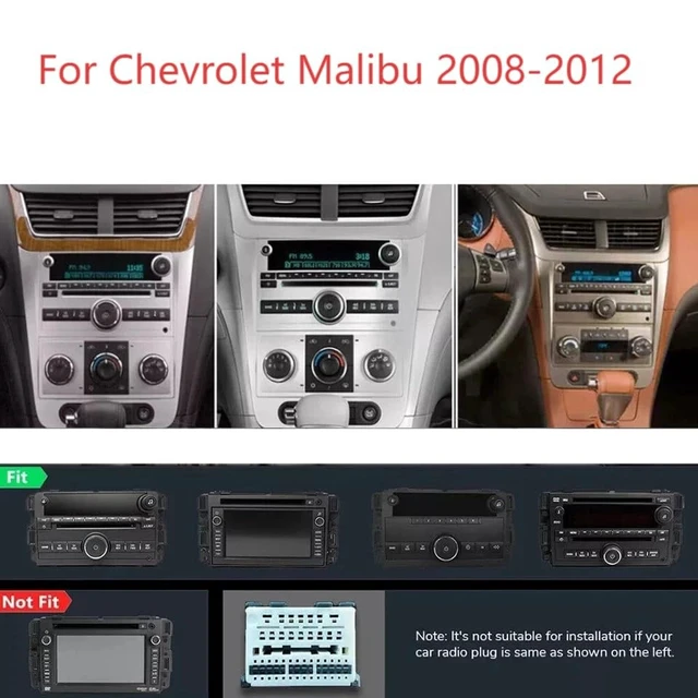 Alt view image 2 of 5 - 2+64G Android 13 Double Din Car Stereo for Chevrolet Malibu 2008-2012 8" Touch Screen Head Unit Car Radio with Carplay Android Auto GPS Navigation Bluetooth WiFi FM RDS DSP SWC