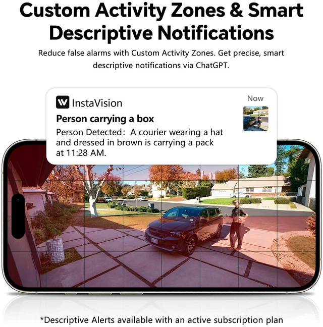 Alt view image 5 of 5 - 3MP 2K Window Camera, Indoor Camera for Home Security with Full-Color Night Vision, AI Human/Pet/Vehicle Detection, 24/7 Recording, 2-Way Audio, 5GHz & 2.4GHz WiFi Cloud/SD Storage, Easy Install