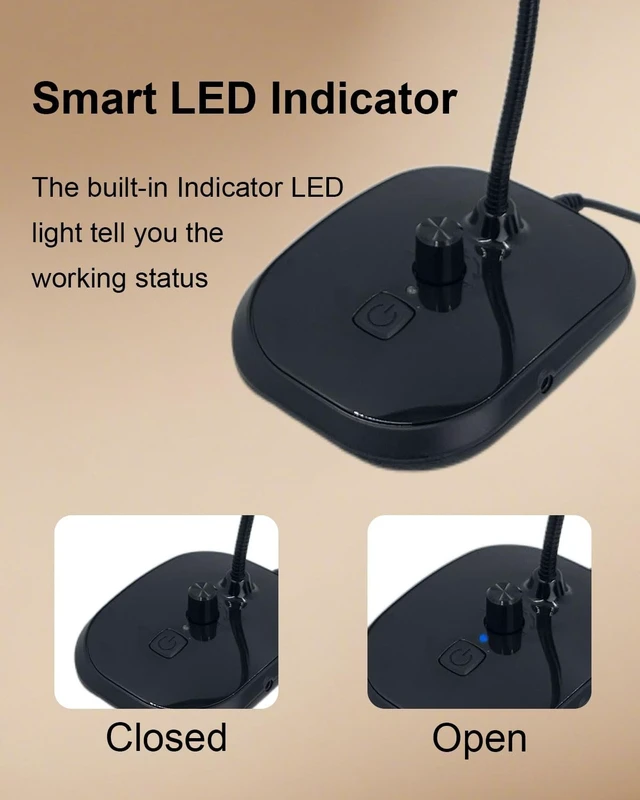 Alt view image 4 of 5 - SEYUGOPTI USB Desktop Gooseneck Microphone, with Mute Button