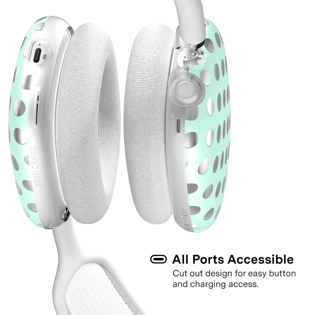 Alt view image 4 of 5 - VELVET CAVIAR Case Cover for AirPods Max 2 & 1 - Cute Protective Headphone Accesssories (Mint Polka Dot)