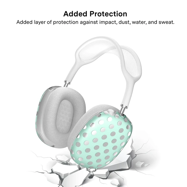 Alt view image 5 of 5 - VELVET CAVIAR Case Cover for AirPods Max 2 & 1 - Cute Protective Headphone Accesssories (Mint Polka Dot)