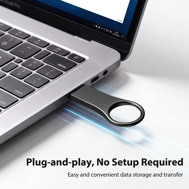 Alt view image 2 of 5 - 5 Pack 64GB USB Flash Drive with Keychains, Metal USB 2.0 Thumb Drives Memory Stick for PC Laptop Computer(5 Packs)