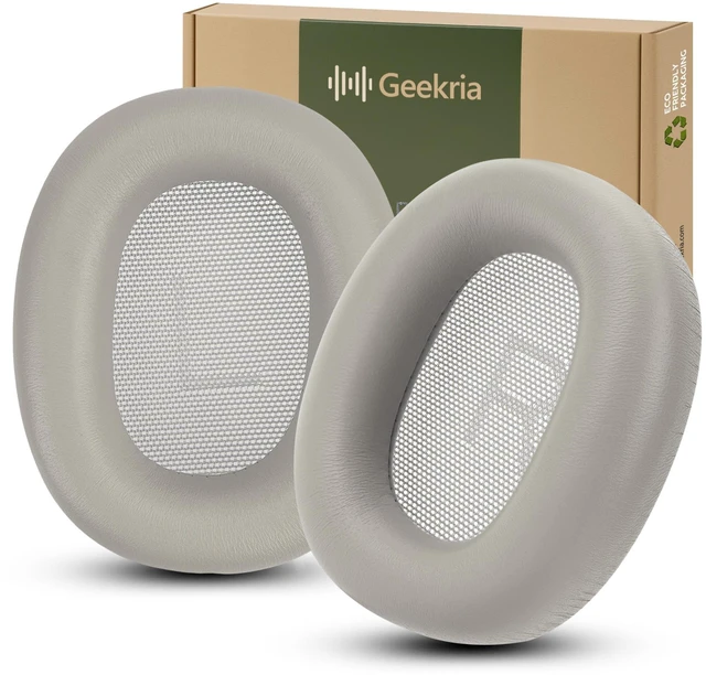 Main image of Geekria Elite Sheepskin Replacement Ear Pads for Bang & Olufsen Beoplay H100 Headphones Ear Cushions, Repair Parts (Hourglass Sand)