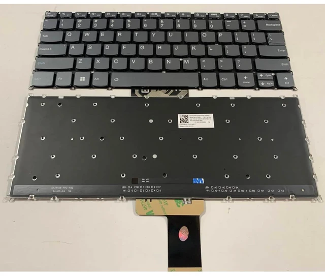 Alt view image 4 of 5 - Laptop Replacement US Layout Keyboard for Lenovo Yoga 7 14IRL8 ARP8 Yoga 7 2-in-1 14AHP9 14IML9 PH4SB-US V222320AS1-US SN21K12158