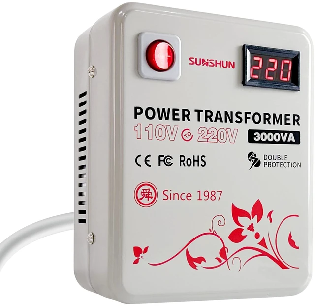 Main image of 3000W 110 to 220 Voltage Converter 120v to 240v Step Up Transformer