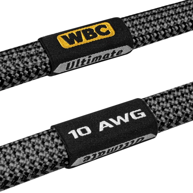 Alt view image 3 of 5 - WORLDS BEST CABLES 8 Foot Ultimate - 10 AWG - Ultra-Pure OFC - Premium Audiophile HiFi Speaker Cable Pair with Eminence Gold Banana Plugs & Carbon Tweed Jacket