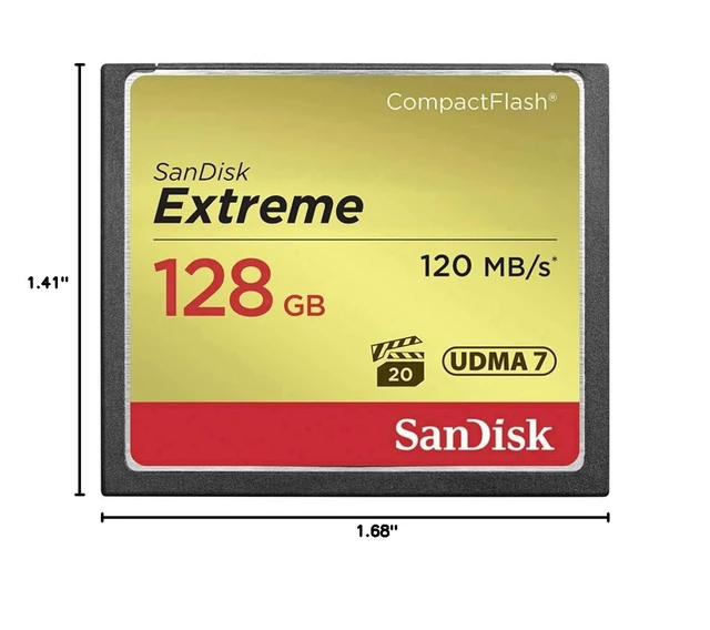 Alt view image 4 of 4 - SANDISK 128GB Extreme CompactFlash Memory Card, UDMA 7